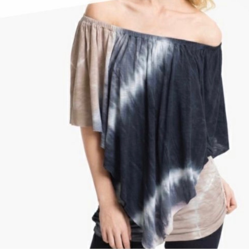 Young Fabulous & Broke Fiona Blue Tie-Dye Tunic Sz S